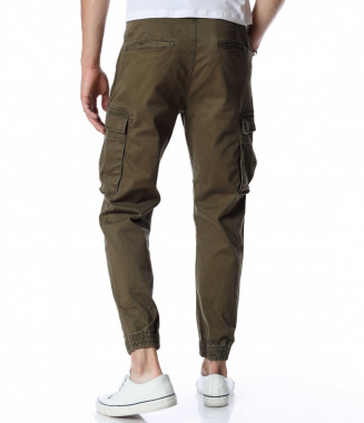 Карго панталон 12918 - Зелен 2
