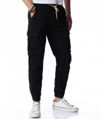 Карго панталон 12918 - Черен