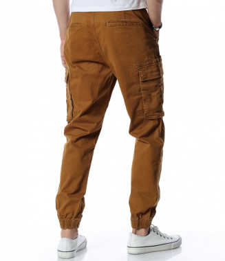 Карго панталон 12918 - Кафяв 2