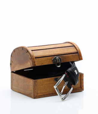 Колан с кутия 12903 - Черен