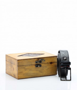 Колан с кутия 12900 - Черен 2