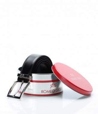 Колан с кутия 12863 - Черен