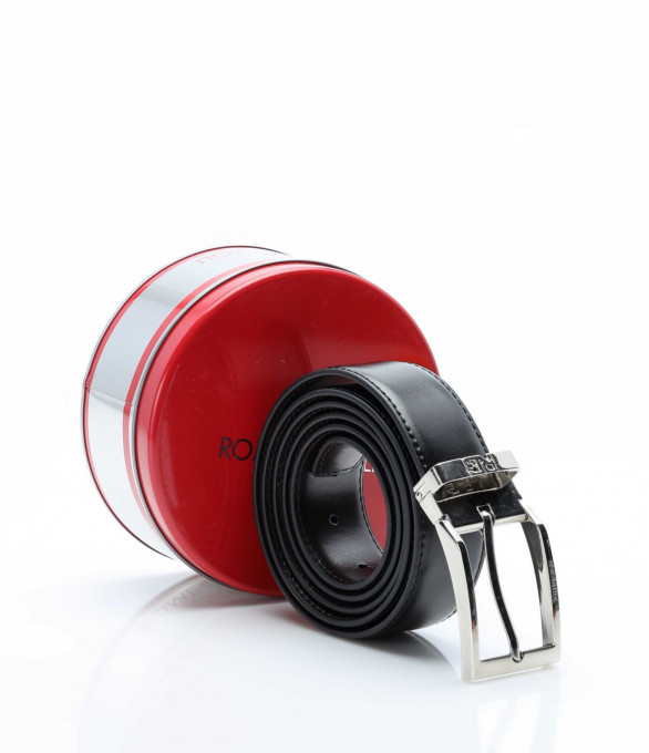 Колан с кутия 12863 - Черен