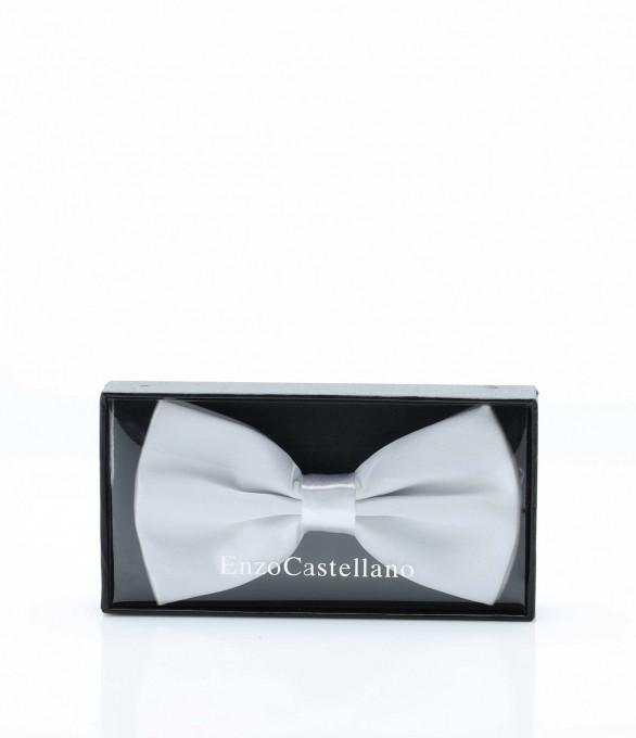 Елегантна цветна папионка 12829 - Бял