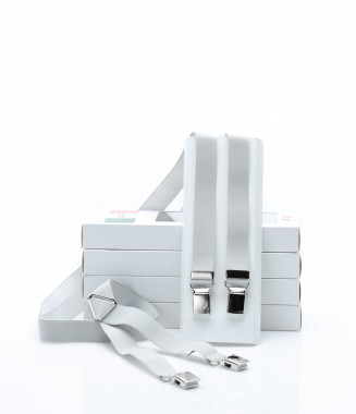 Цветни тиранти 12841 - Сив 2