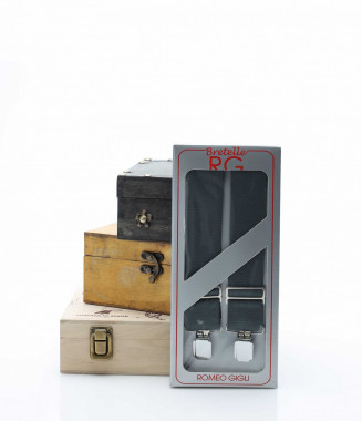 Едноцветни тиранти 12880 - Сив 2