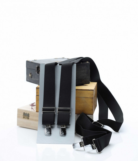 Едноцветни тиранти 12880 - Черен