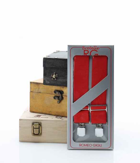 Едноцветни тиранти 12880 - Червен