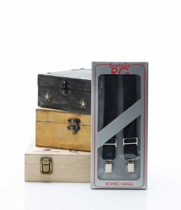 Цветни тиранти 12842 - Тъмно сив