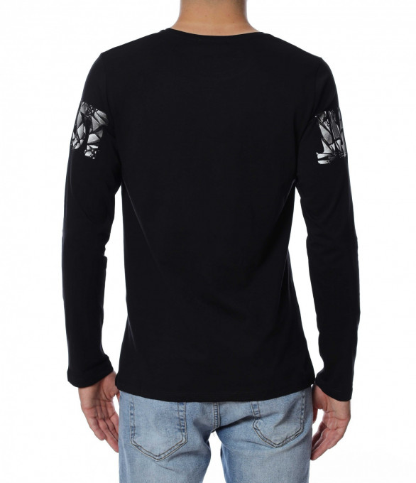 Блуза с дълъг ръкав 12941 - Черен