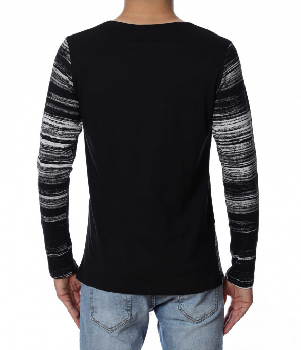 Блуза с дълъг ръкав 12937 - Черен