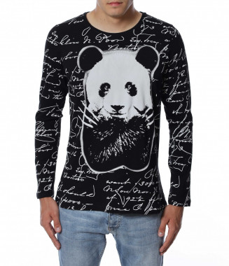 Спортен модел блуза с панда...