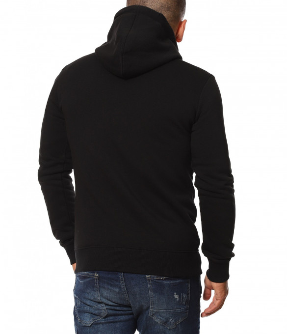 Цветен суичър 12991 - Черен