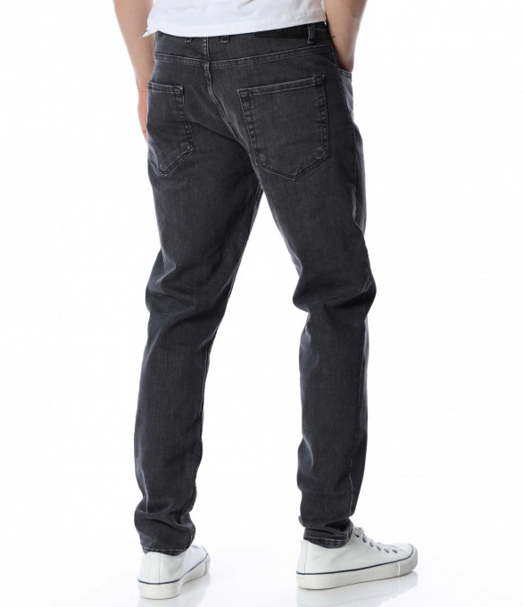 Класически дънков панталон 13006 - Сив