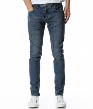 Дънков панталон 13020 - Син