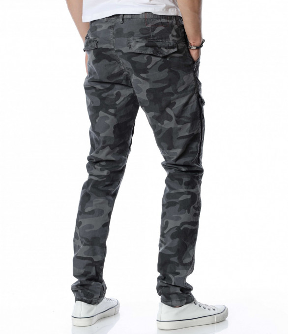 Камуфлажен панталон 12963 - Сив камуфлаж