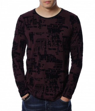 Блуза с велурен декор 12995...