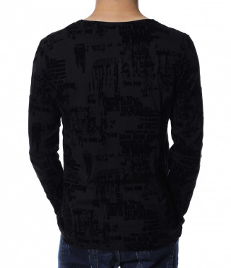 Блуза с велурен декор 12995... 2