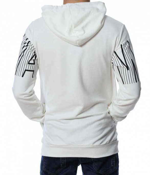 Анорак с дизайн 12993 - Бял