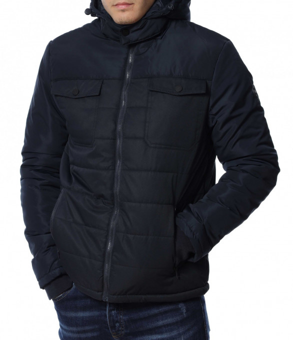 Топло плътно яке 13033 - Син