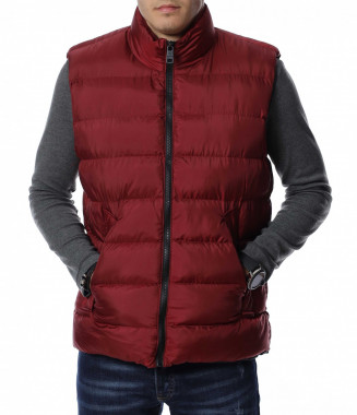 Едноцветен елек 13024 - Бордо