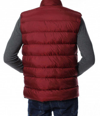 Едноцветен елек 13024 - Бордо 2