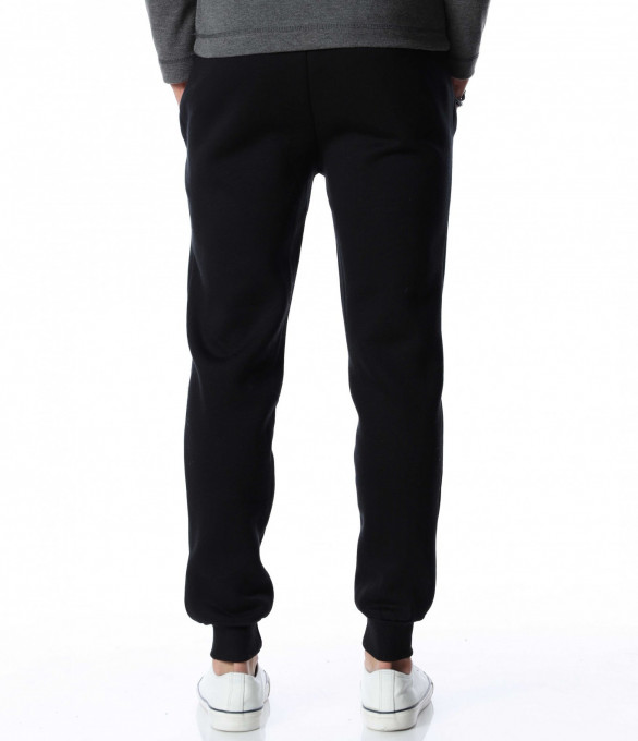 Спортно долнище с връзки 13037 - Черен