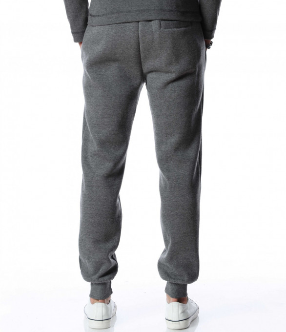 Спортно долнище с връзки 13037 - Сив