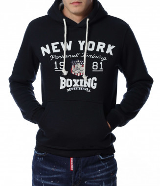 Анорак с качулка 13039 - Син