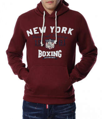 Анорак с качулка 13039 - Бордо