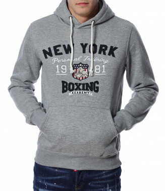 Анорак с качулка 13039 - Сив