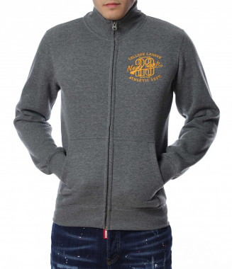 Суичер без качулка 13035 - Сив