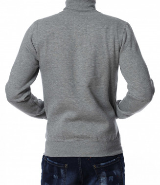 Суичер без качулка 13036 - Сив 2