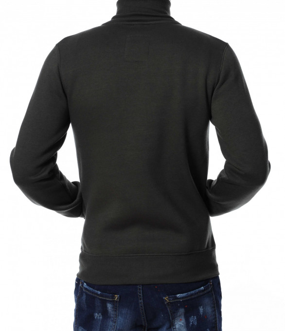 Суичер без качулка 13036 - Зелен