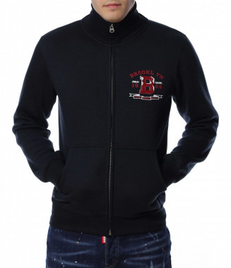 Суичер без качулка 13036 - Син