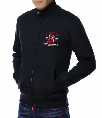 Суичер без качулка 13036 - Син 2