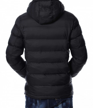 Яке с качулка 13041 - Черен 2