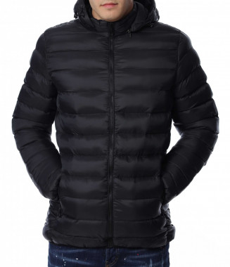 Яке с качулка 13042 - Черен