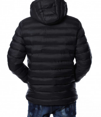 Яке с качулка 13042 - Черен 2