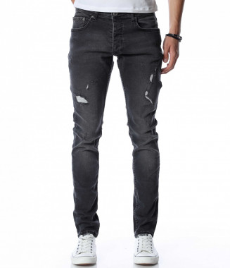 Сив дънков панталон 13079 -...