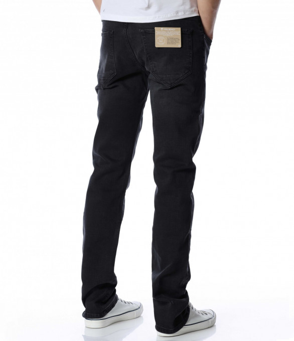 Черен дънков панталон 13060 - Черен