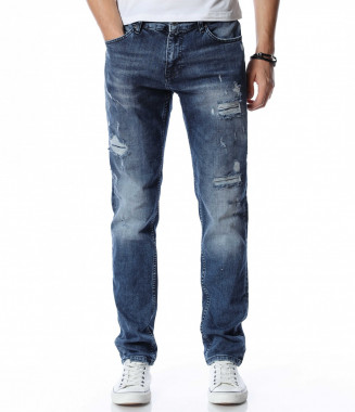 Дънки с големи кръпки 13054...