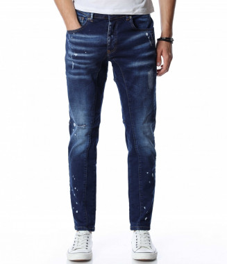 Тъмносини дънки 13067 - Син