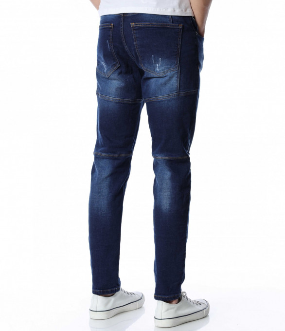 Тъмносини дънки 13067 - Син