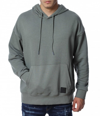 Анорак с качулка 13098 - Зелен