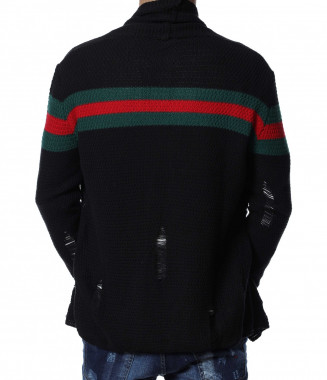 Жилетка с дизайн 13114 - Черен 2