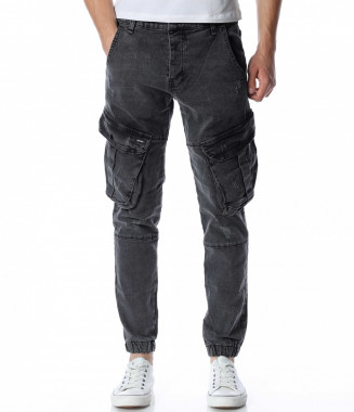 Дънки с карго джобове 13209...