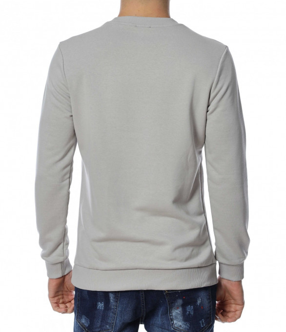 Блуза със щампа 12998 - Сив