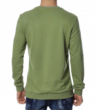 Блуза със щампа 12998 - Зелен 2