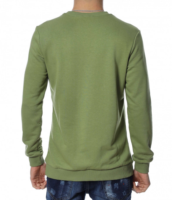 Блуза със щампа 12998 - Зелен